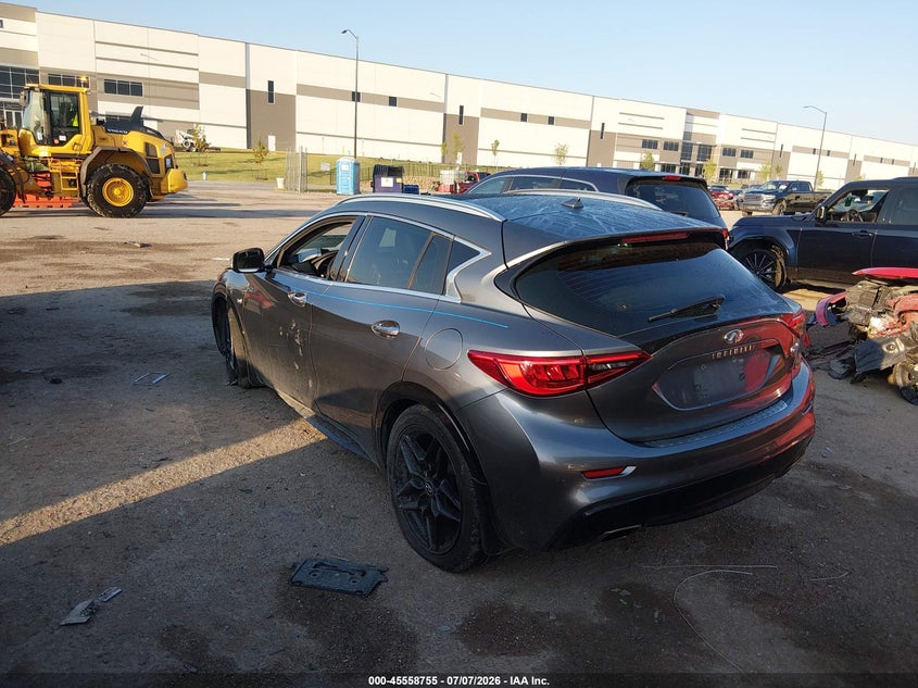 Vin: sjkch5cp7ka011356, lot: 46057084, infiniti qx30 luxe 20193
