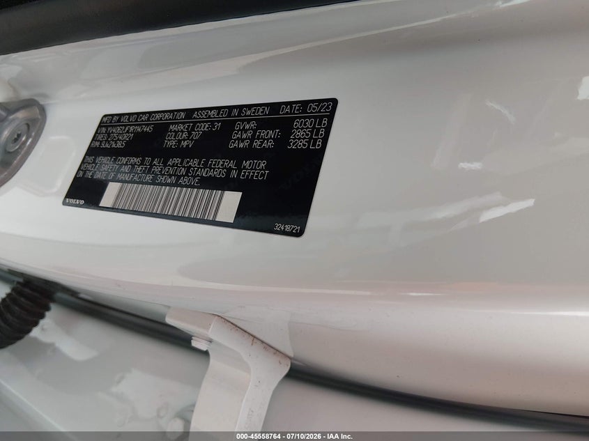 2024 Volvo Xc90 B6 Ultimate Bright Theme 6-Seater VIN: YV4062JF1R1147445 Lot: 45558764