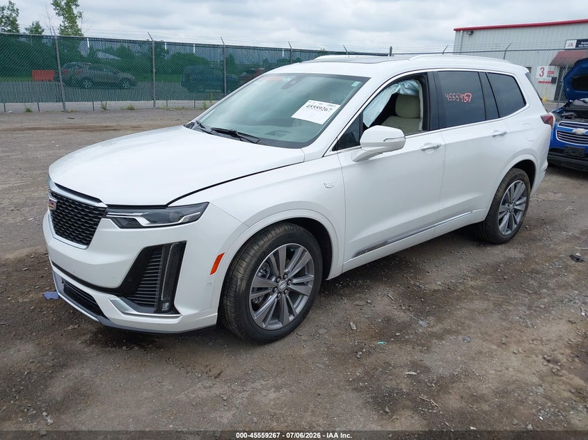 Vin: 1gykpcrs6sz129184, lot: 46057596, cadillac xt6 fwd premium luxury 20252