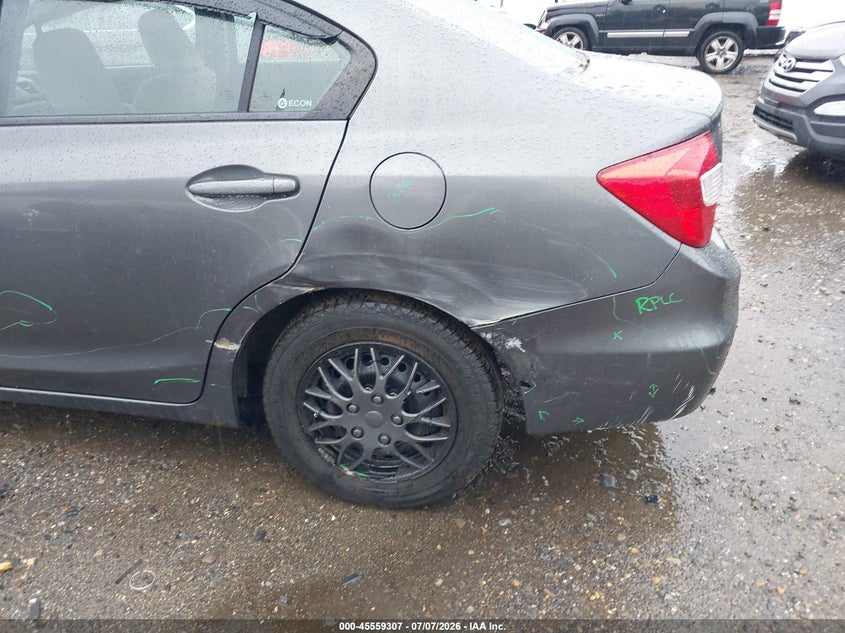 2012 HONDA CIVIC SEDAN 1.8L I-4 VVT, 140HP
