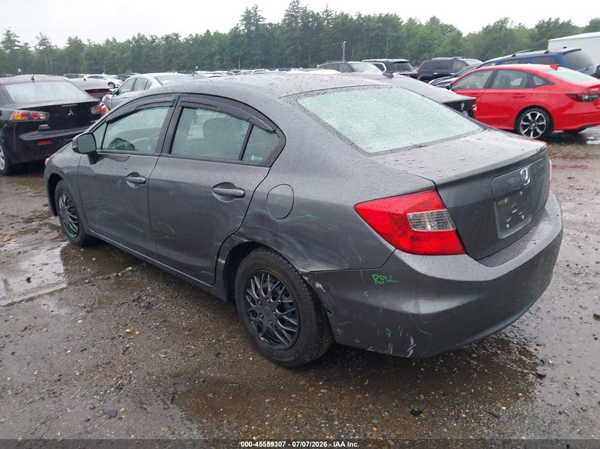 2012 HONDA CIVIC auction photo 3