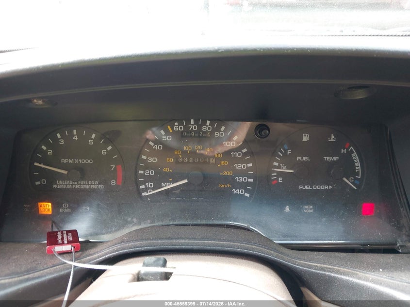 1993 Ford Taurus Sho VIN: 1FALP54P0PA317638 Lot: 45559399