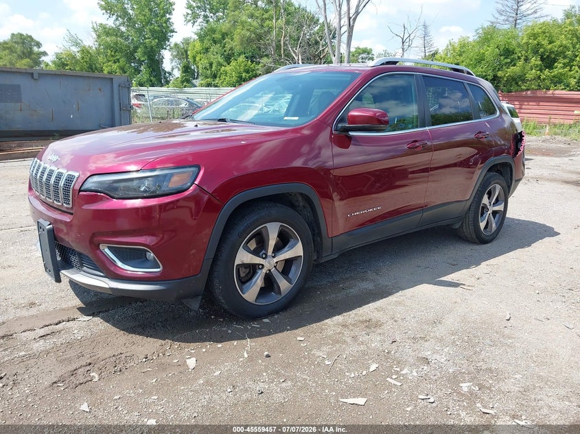 2020 Jeep Cherokee, Rear, IAAI, VIN 1C4PJLDB1LD525459 — photo 2