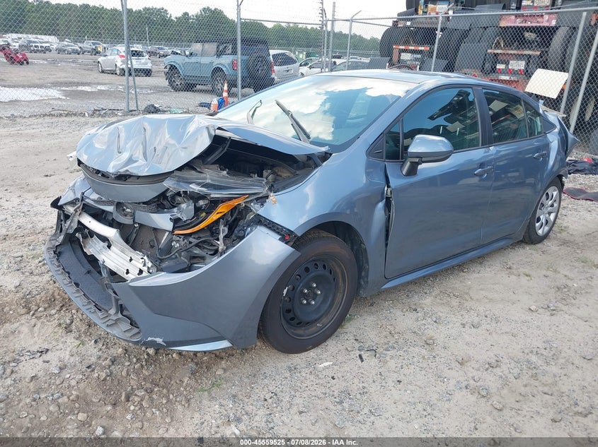 2020 Toyota Corolla, Rear, IAAI, VIN 5YFEPRAE8LP102186 — photo 2