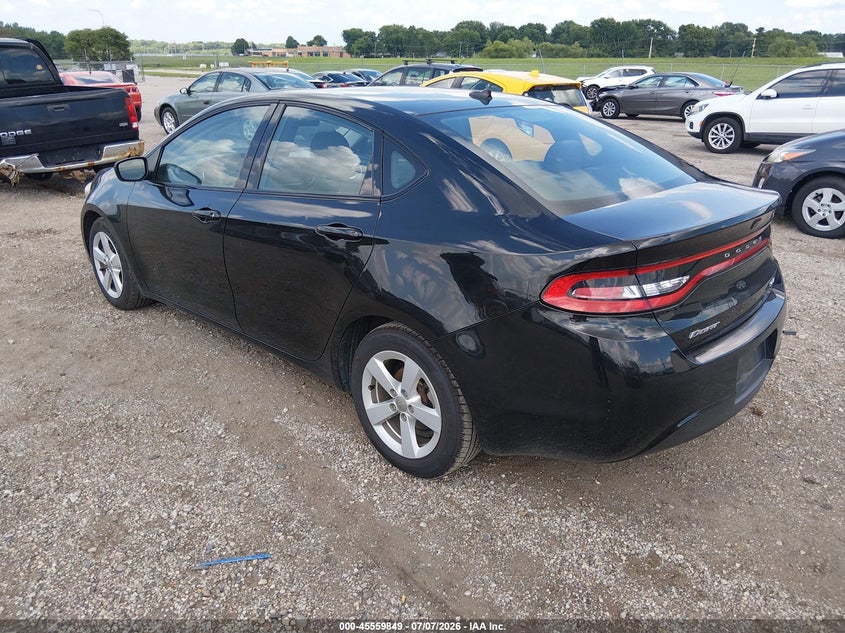 Vin: 1c3cdfbbxfd242738, lot: 46058178, dodge dart sxt 20153