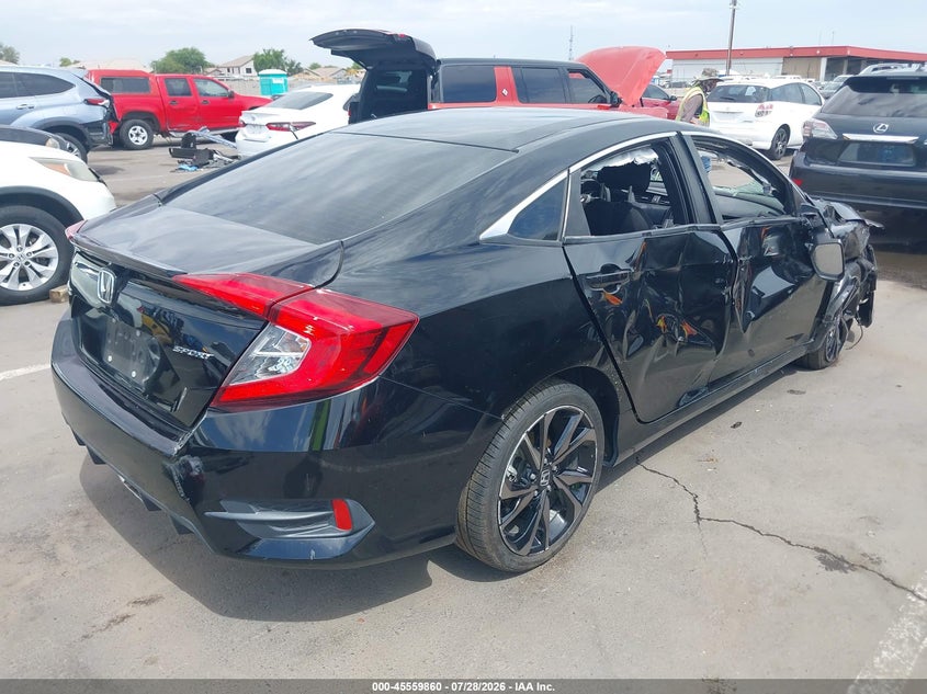 Vin: 2hgfc2f82mh550457, lot: 46058189, honda civic sport 20214