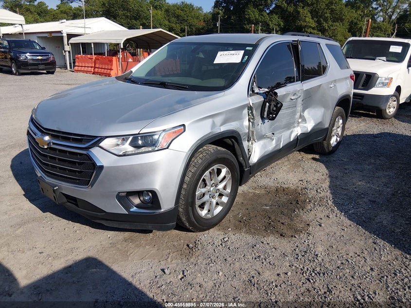 2020 Chevrolet Traverse Fwd Lt Cloth, Левый бок, IAAI, VIN 1GNERGKW8LJ230283 — фото 2