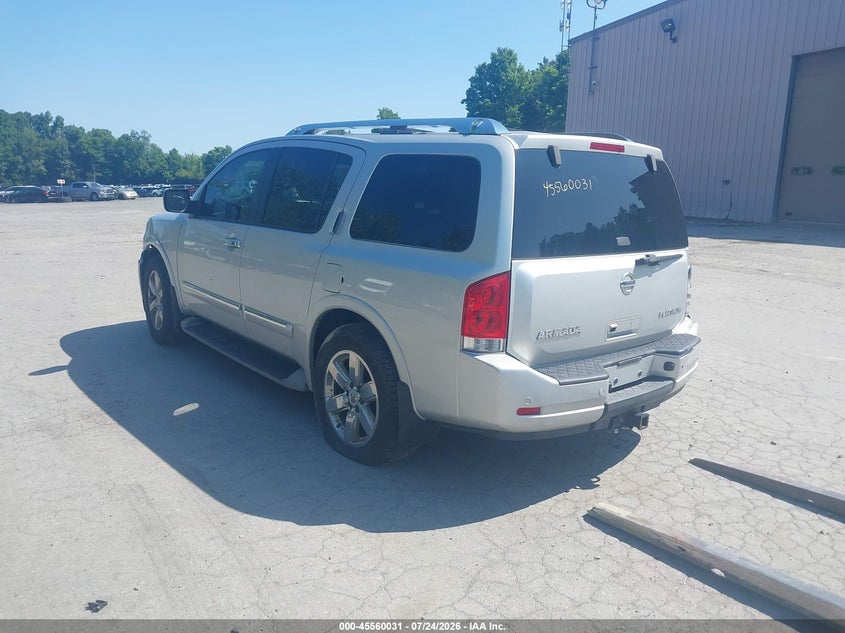 Vin: 5n1aa0nc2en612601, lot: 46058360, nissan armada platinum 20143