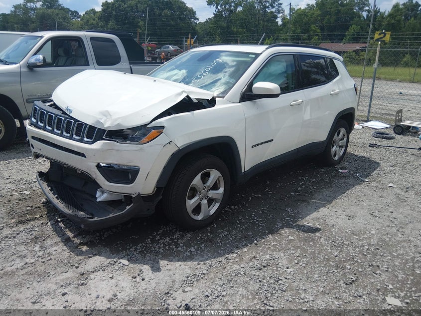 2019 Jeep Compass, Удар спереди, IAAI, VIN 3C4NJDBB1KT741823 — фото 2