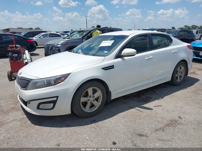 Vin: knagm4a7xf5580808, lot: 46058458, kia optima lx 20152