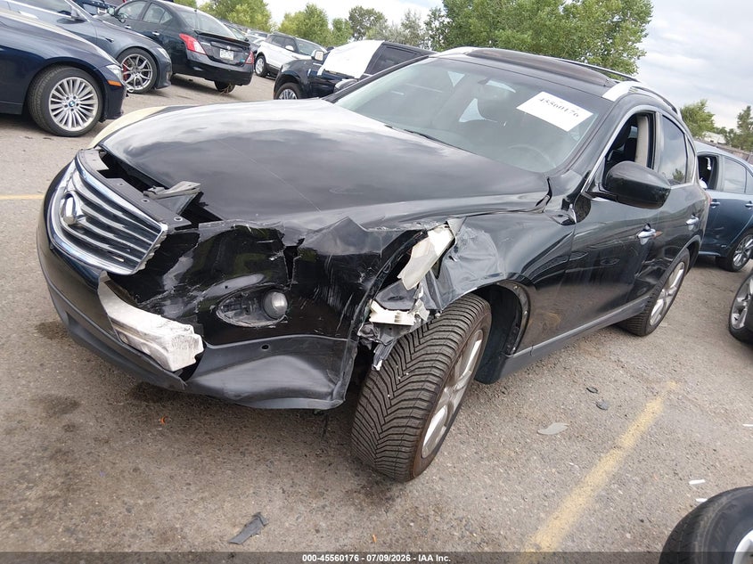 2008 Infiniti EX, Front End, IAAI, VIN JNKAJ09F98M361190 — photo 2