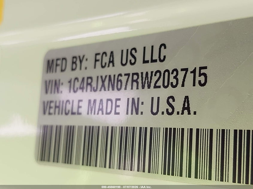 2024 Jeep Wrangler 4Xe Sport S 4Xe VIN: 1C4RJXN67RW203715 Lot: 45560198