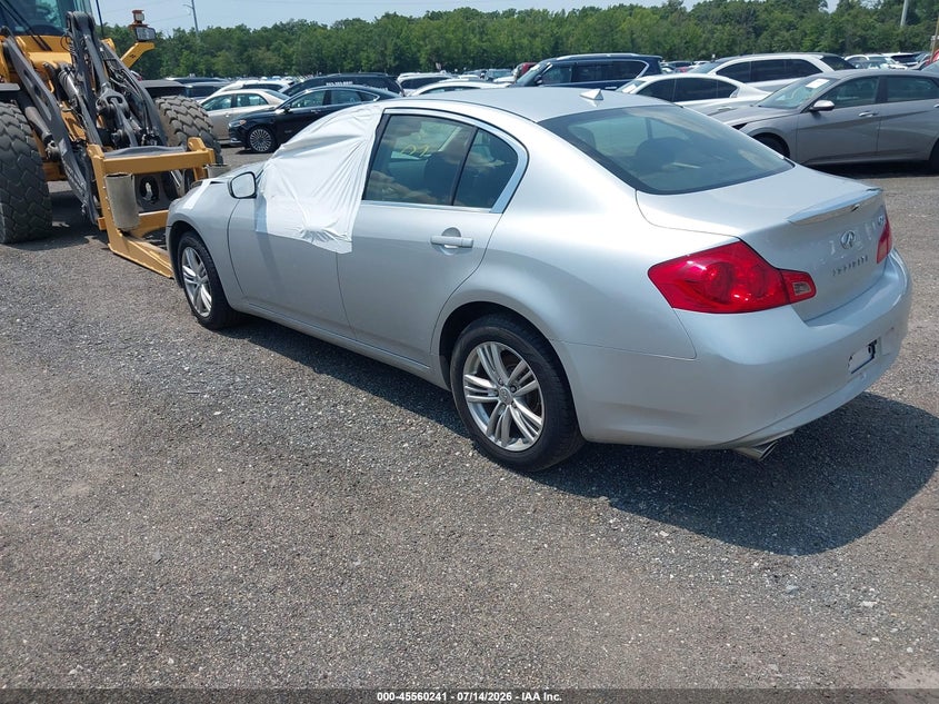 Vin: jn1dv6ar6cm730188, lot: 46058570, infiniti g25x 20123