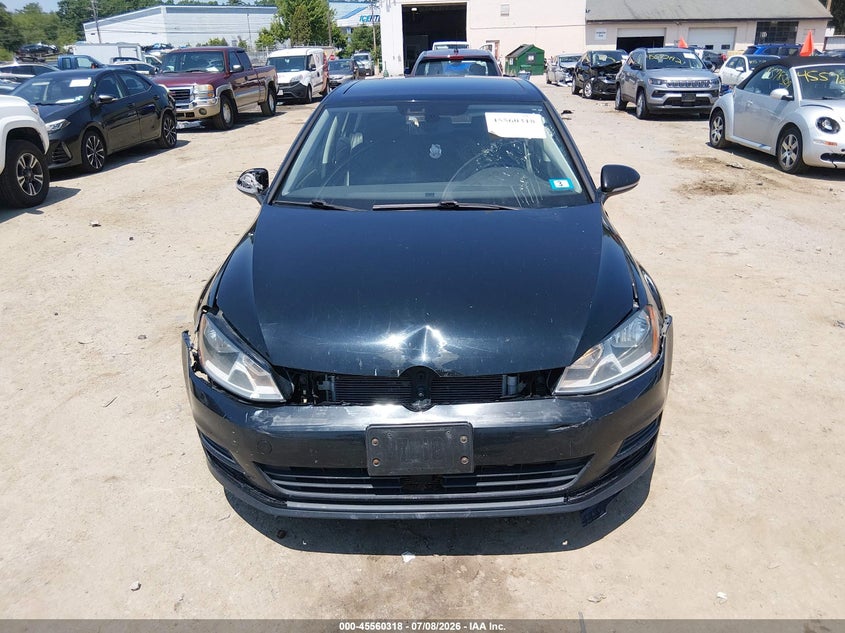 2017 Volkswagen Golf Tsi S 4-Door/Tsi Se 4-Door/Tsi Sel 4-Door/Tsi Wolfsburg Edition 4-Door VIN: 3VW217AU3HM018496 Lot: 45560318
