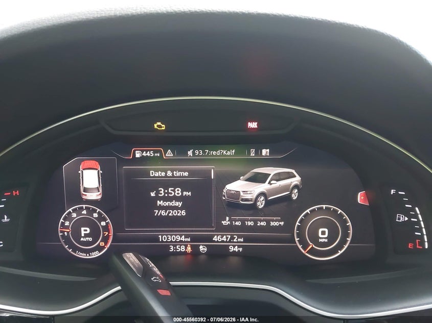 2018 Audi Q7 3.0T Premium VIN: WA1VAAF76JD038575 Lot: 45560392