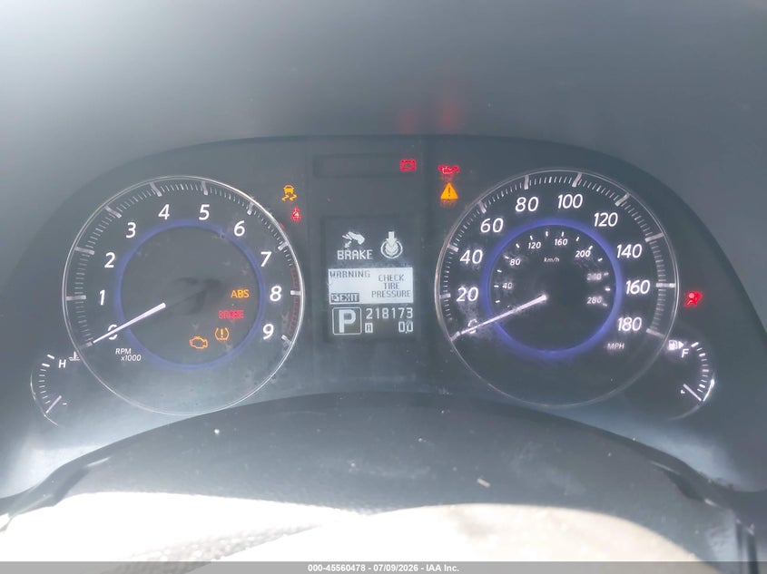 2014 INFINITI QX70 auction photo 7
