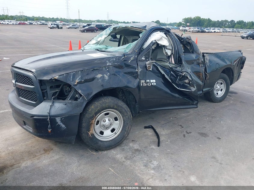 Vin: 1c6rr6fgxjs296646, lot: 46058817, ram 1500 tradesman  4x2 6'4 box 20182