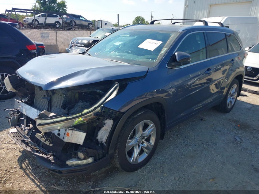 2015 Toyota Highlander, Front End, IAAI, VIN 5TDDKRFH9FS184521 — photo 2