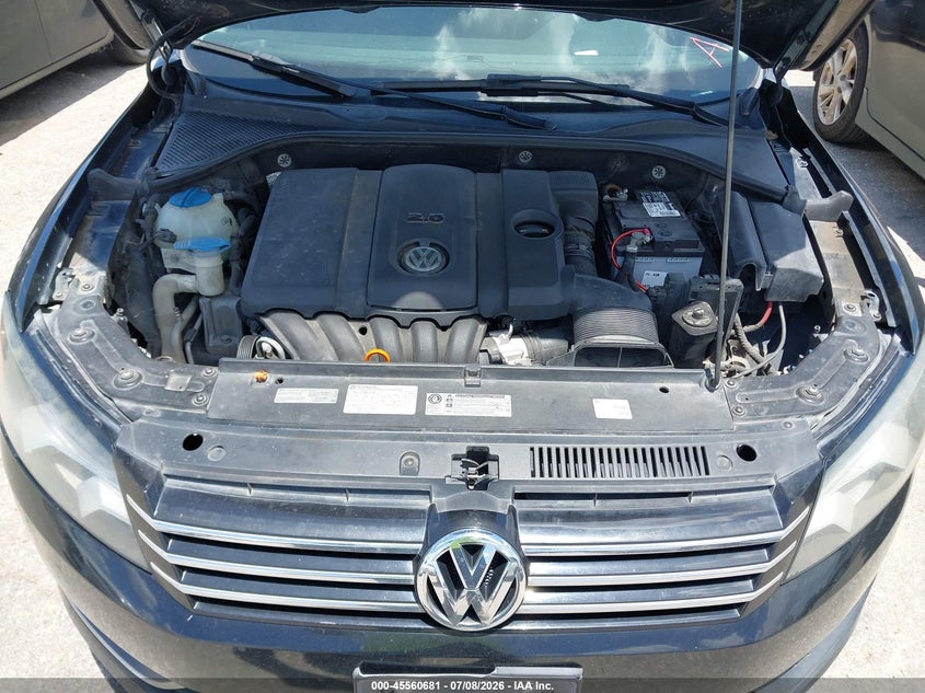 2013 Volkswagen Passat 2.5L Se VIN: 1VWBP7A33DC037003 Lot: 45560681
