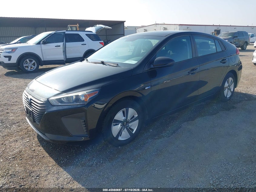 Vin: kmhc65lcxju075650, lot: 46059026, hyundai ioniq hybrid blue 20182
