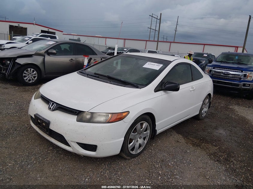 2007 Honda Civic, Flood, IAAI, VIN 2HGFG12697H576948 — photo 2