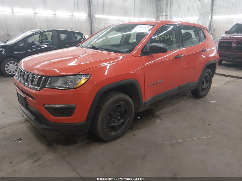 2018 Jeep Compass, Удар сзади, IAAI, VIN 3C4NJDABXJT256435 — фото 2
