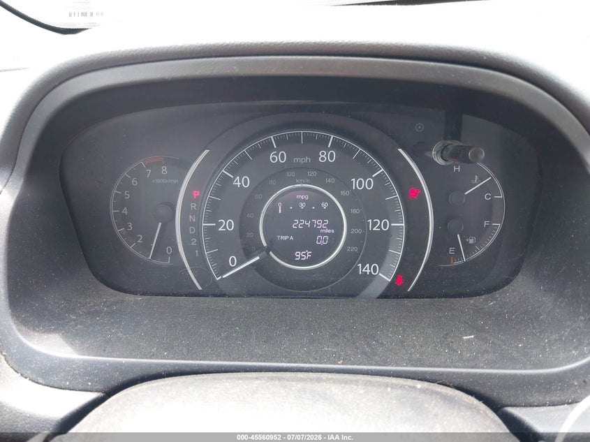 2012 HONDA CR-V auction photo 7