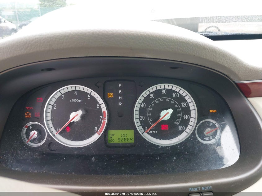 2008 Hyundai Azera Gls VIN: KMHFC46D58A320595 Lot: 45561079