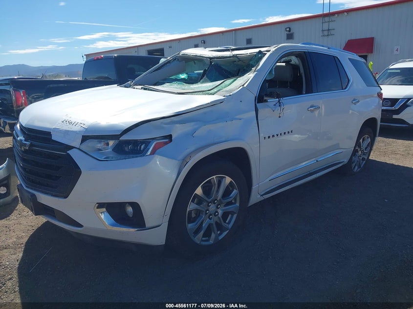 2019 Chevrolet Traverse Premier, Rollover, IAAI, VIN 1GNEVKKW1KJ221101 — photo 2