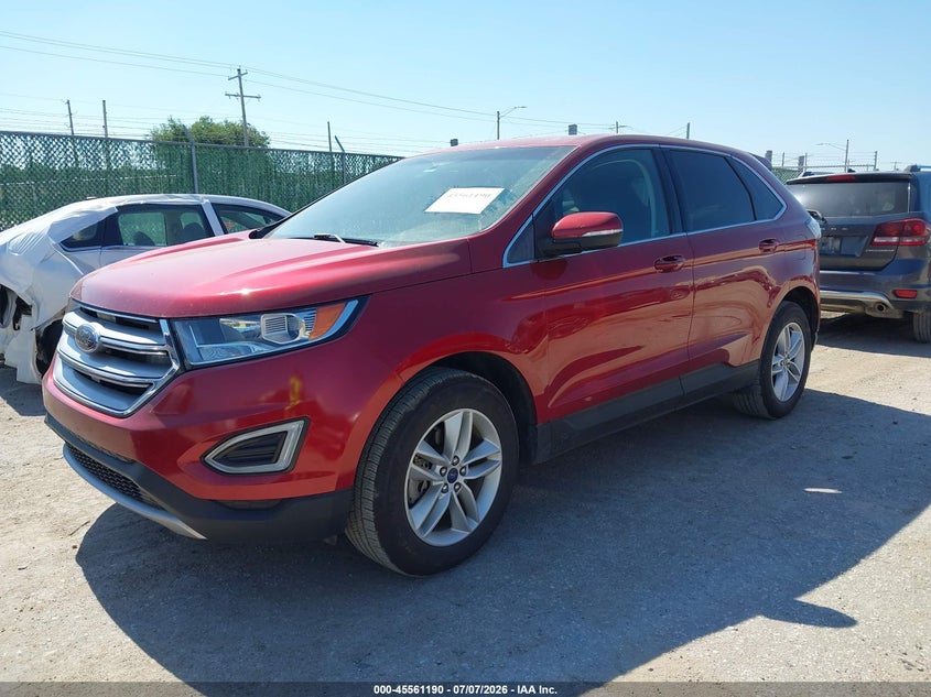 Vin: 2fmtk3j88fbb96382, lot: 46059519, ford edge sel 20152