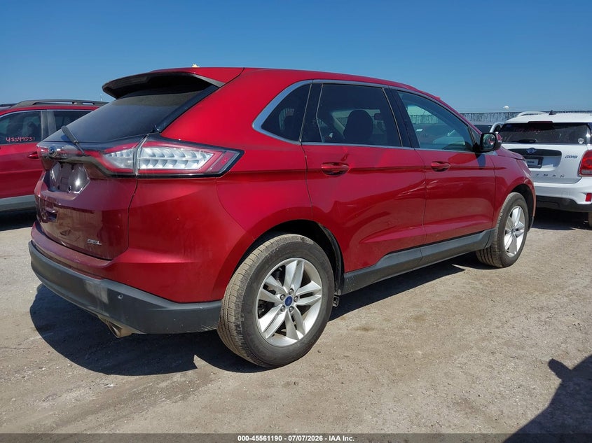 Vin: 2fmtk3j88fbb96382, lot: 46059519, ford edge sel 20154