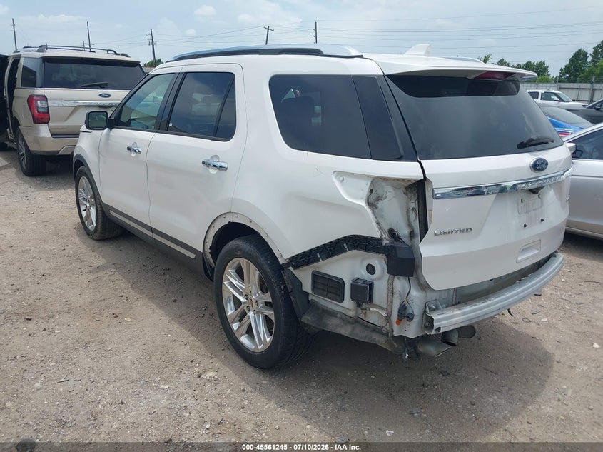 Vin: 1fm5k7f81gga95266, lot: 46059574, ford explorer limited 20163