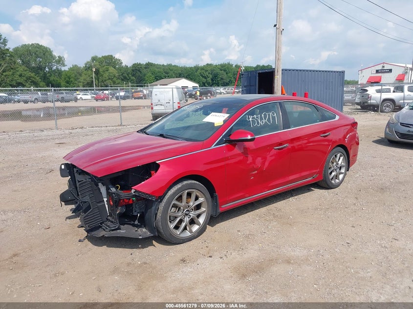 2019 Hyundai Sonata, Front End, IAAI, VIN 5NPE34AB5KH754571 — photo 2