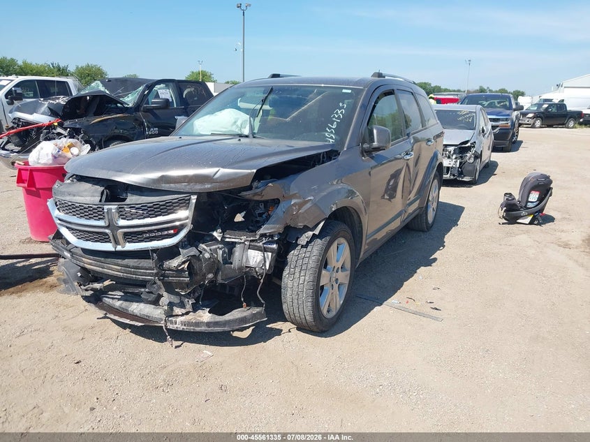 2013 Dodge Journey, Front End, IAAI, VIN 3C4PDCDG9DT716187 — photo 2