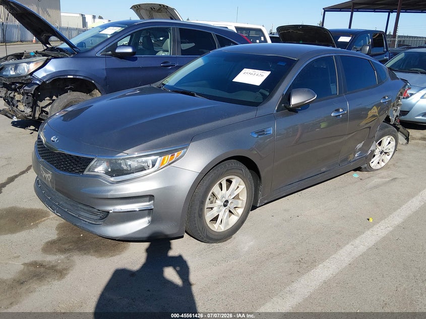 Vin: 5xxgt4l32gg009519, lot: 46059755, kia optima lx 20162