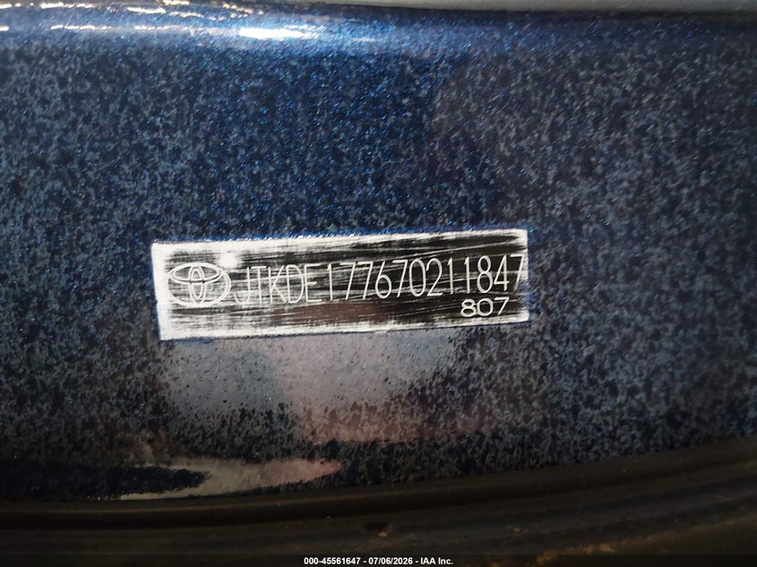 2007 Scion Tc VIN: JTKDE177670211847 Lot: 45561647