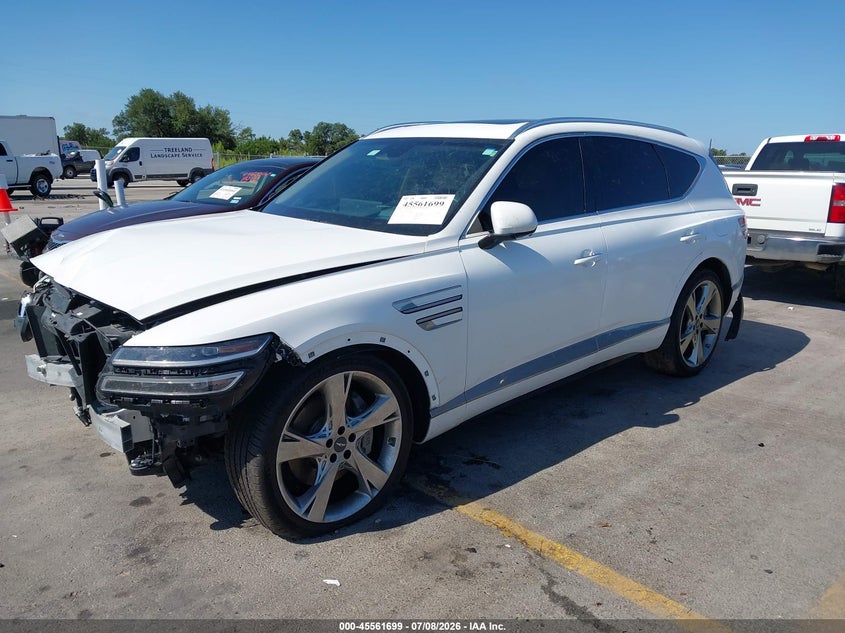 Vin: kmuhcesc4ru198034, lot: 46060028, genesis gv80 3.5t awd 20242