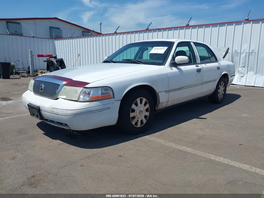 2003 Mercury Grand Marquis Ls, Rear, IAAI, VIN 2MEFM75W63X702073 — photo 2