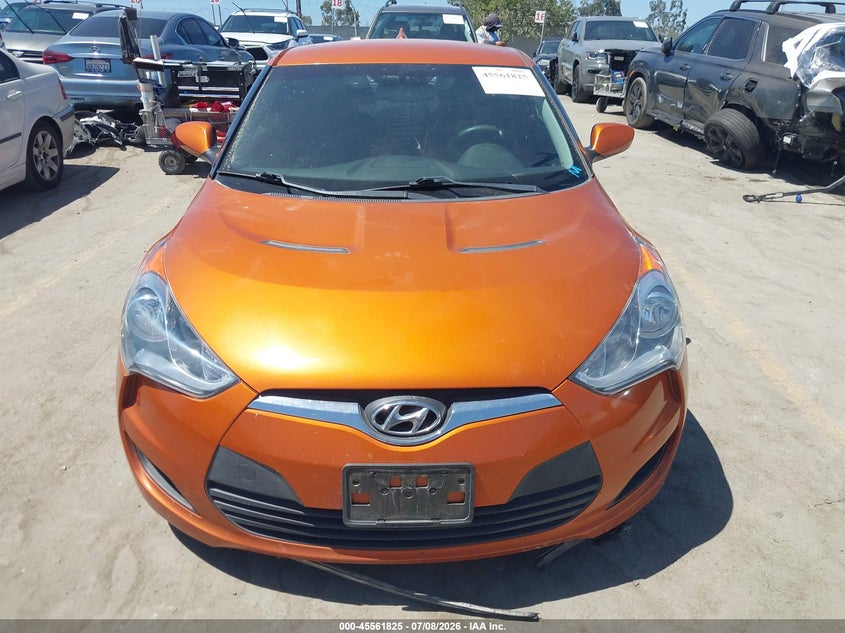 2012 Hyundai Veloster Base W/Black VIN: KMHTC6AD1CU029010 Lot: 45561825