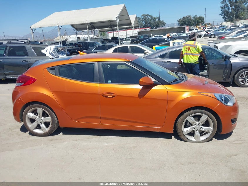 2012 Hyundai Veloster Base W/Black VIN: KMHTC6AD1CU029010 Lot: 45561825