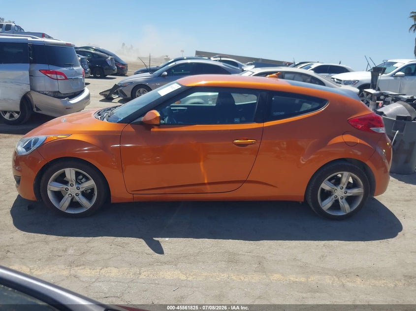 2012 Hyundai Veloster Base W/Black VIN: KMHTC6AD1CU029010 Lot: 45561825