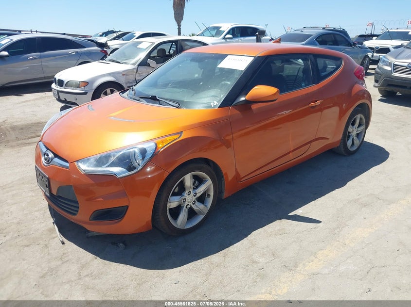 2012 Hyundai Veloster Base W/Black VIN: KMHTC6AD1CU029010 Lot: 45561825