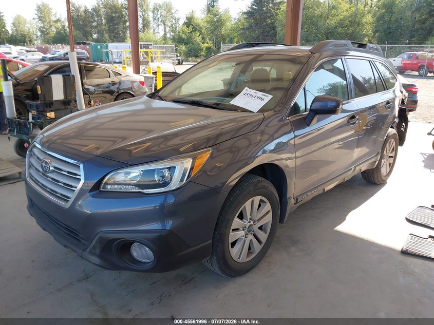 Vin: 4s4bsadc2h3286162, lot: 46060325, subaru outback 2.5i premium 20172