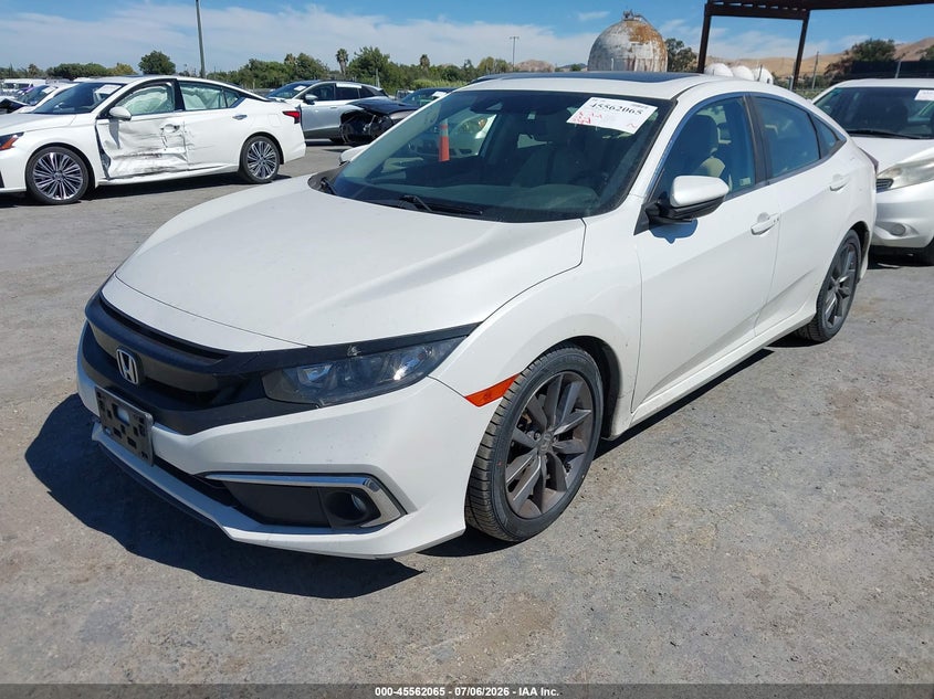 2019 Honda Civic, Удар спереду, IAAI, VIN JHMFC1F36KX002790 — фото 2