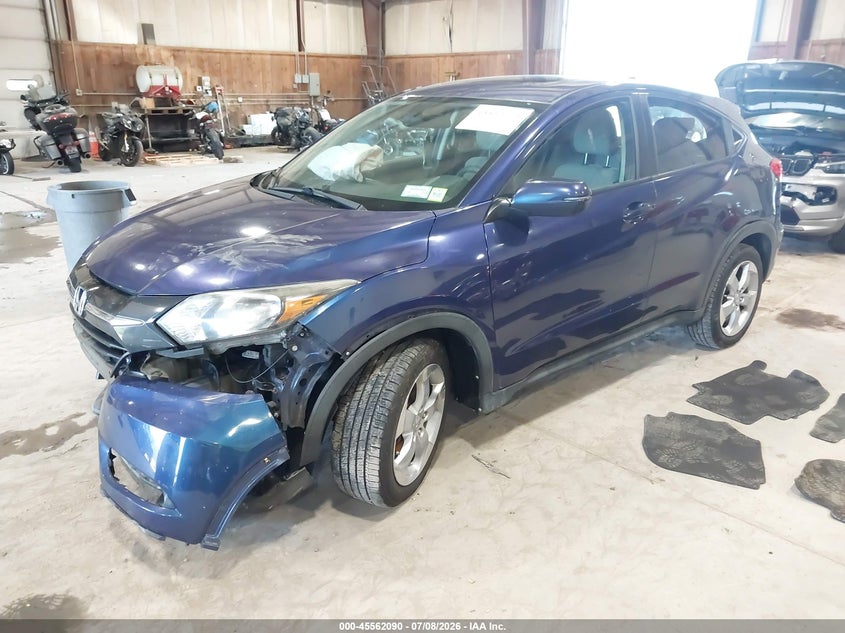 2016 Honda HR-V, Удар спереду, IAAI, VIN 3CZRU6H54GM722099 — фото 2