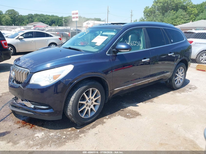 Vin: 5gakvbkd3gj214184, lot: 46060645, buick enclave leather 20162
