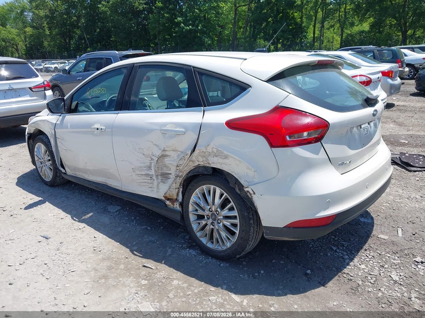 Vin: 1fadp3n2xjl325902, lot: 46060850, ford focus titanium 20183