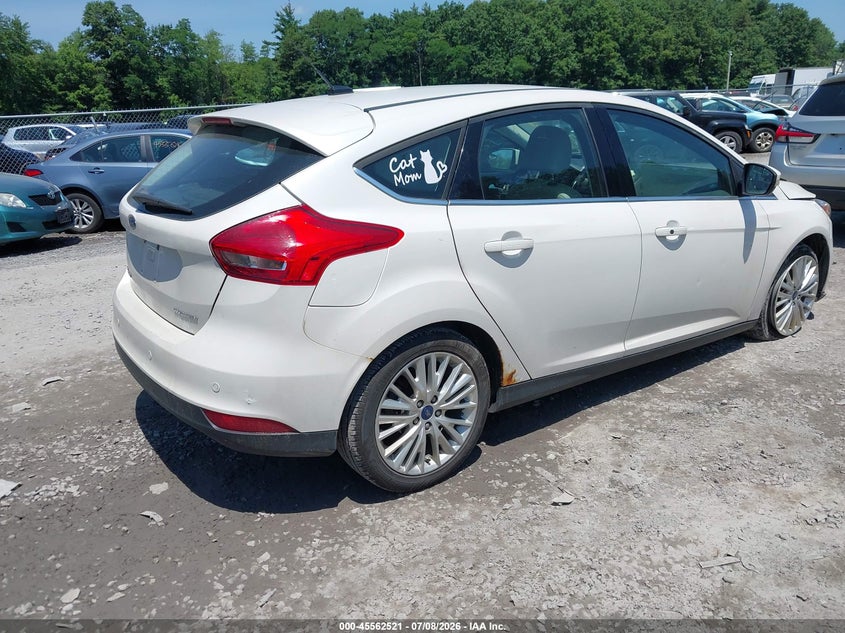 Vin: 1fadp3n2xjl325902, lot: 46060850, ford focus titanium 20184