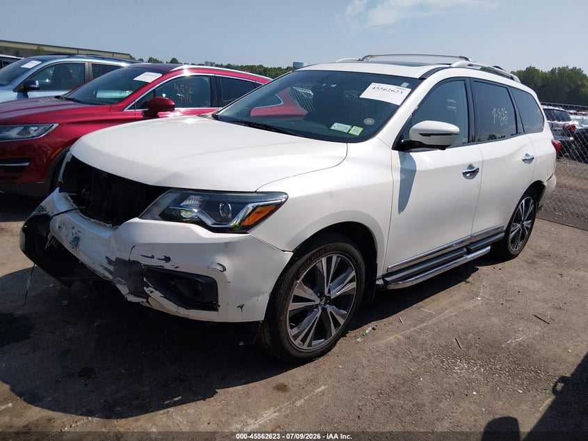 2019 Nissan Pathfinder, Удар спереду, IAAI, VIN 5N1DR2MMXKC618035 — фото 2