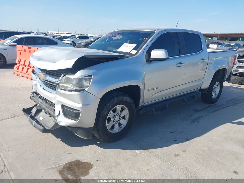 2016 Chevrolet Colorado 2Wd Wt, Перёд и зад, IAAI, VIN 1GCGSBE34G1182586 — фото 2